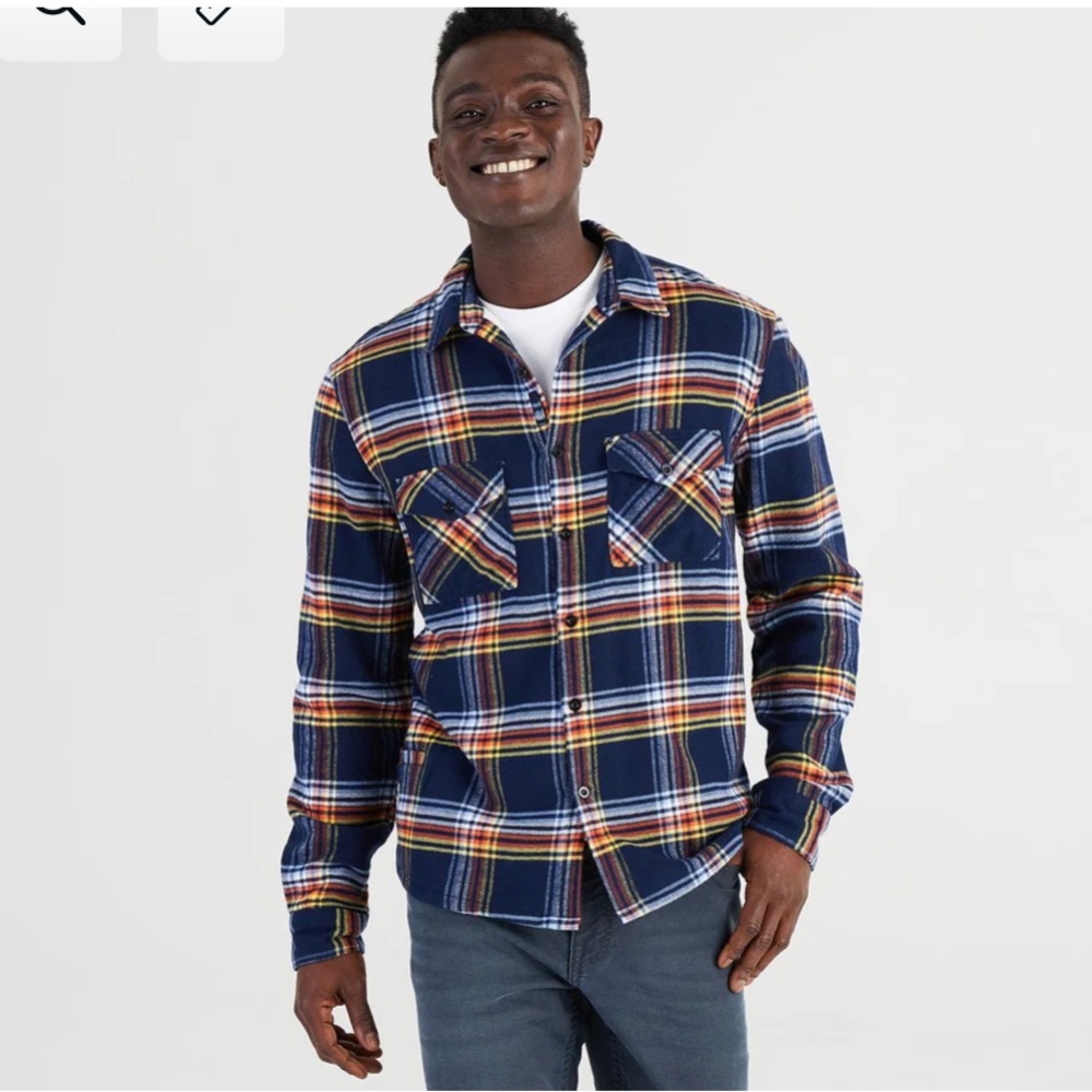 California Cowboy High Sierra Shirt in Duffy Plaid Size Large Shacket